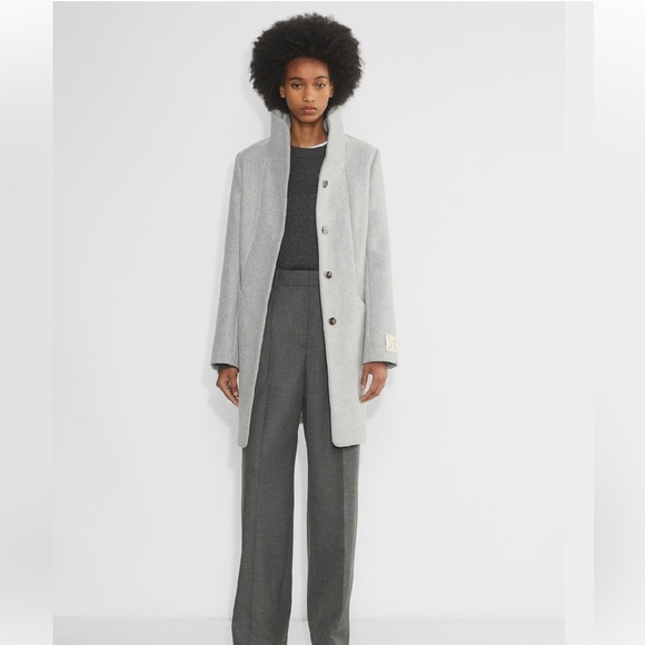 Wilfred The Cacoon Coat New-Virgin Wool, Size L, Heather Light Grey - Picture 13 of 16